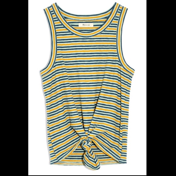 Madewell Kokomo Tie-Front Tank - Picture 1 of 9